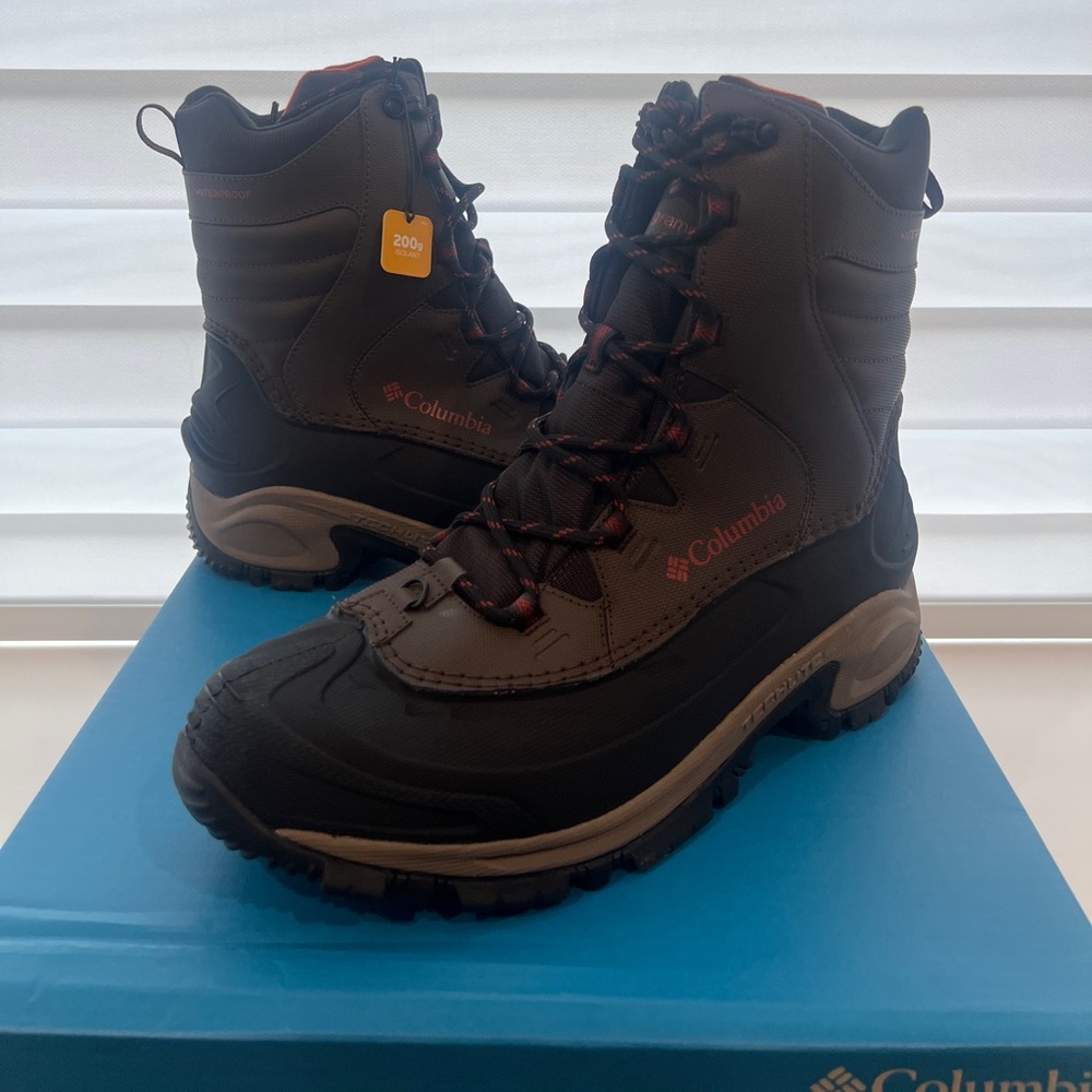 COLUMBIA MEN'S OMNI GRIP, WATERPROOF, BOOTS, 200 GRAMS, TECHLITE LACE UP, SZ 12